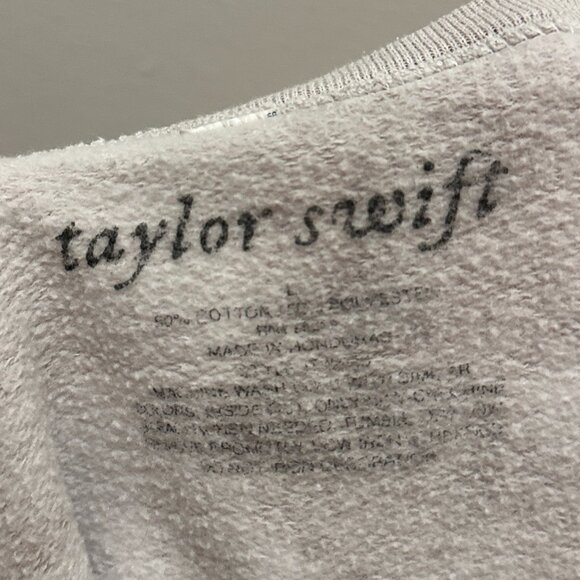 Taylor Swift So Much For Summer Love Folklore Album Crewneck Size Large - Picture 3 of 3
